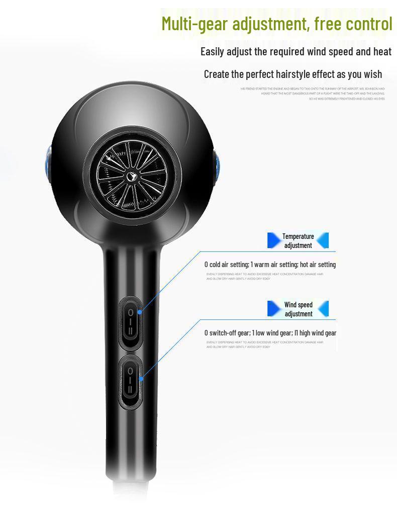 Vysoce výkonný, nízko hlučný fén na srst pro psy a kočky s péčí o negativní ionty