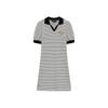 Teenie Weenie Women's Striped V-Neck Knit Polo Dress
