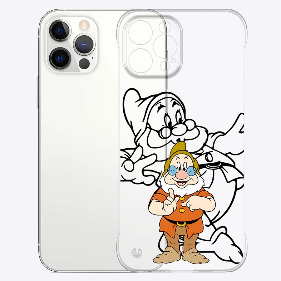 Capa de Celular Branca de Neve e os Sete Anões para Apple iPhone 15 16 Pro Max 13 14 Plus 12 11 Pro plus Fosca