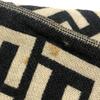 FENDI Zucca pattern Reversible Stole/Shawl Scarf wool Black/Beige