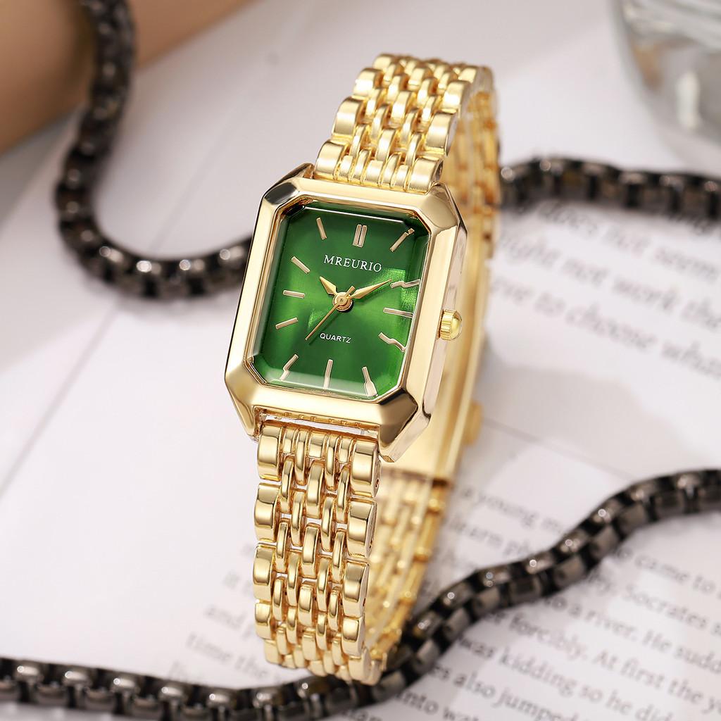 Minimalist Womens Square Quartz Watch With Alloy Case For Casual Office Wear