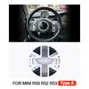 1PCS Car Steering Wheel Center Panel Car Sticker Night Jack For MINI Cooper R50 R52 R53 For Mini Cooper Interior Accessories