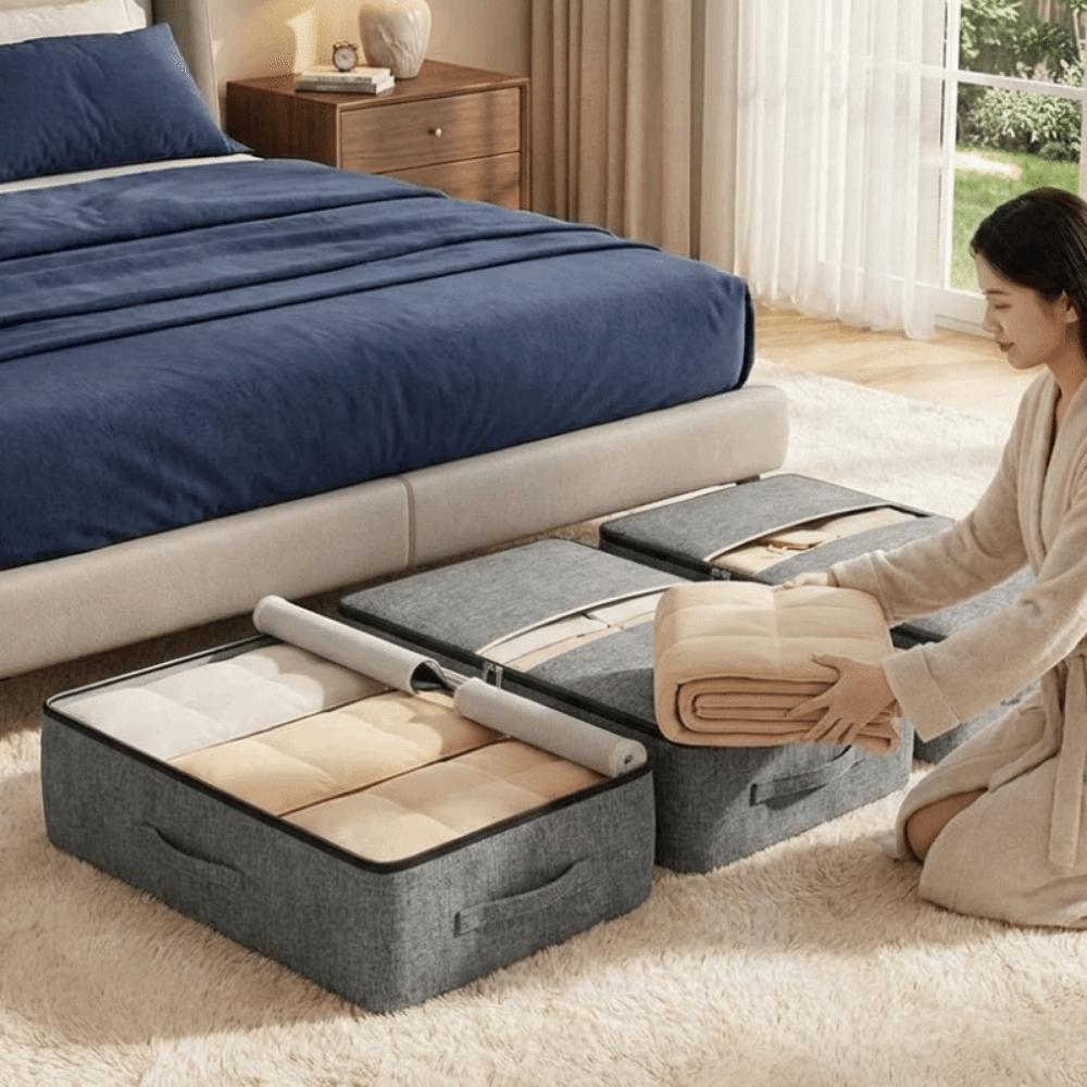 Non-woven Fabric Clothing Storage Bag Clear Window Clothing Classification Bag for Storing