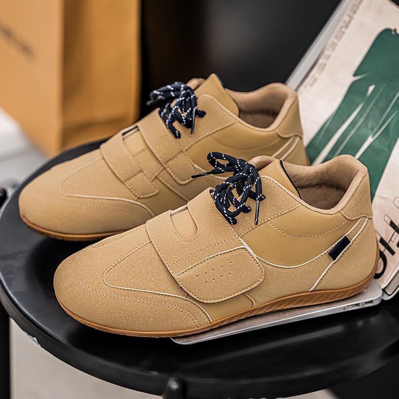 

YRZL Мужские уличные кроссовки дышащие легкие кроссовки для ходьбы нескользящая плоская подошва удобные повседневные спортивные кроссовки на шнуровке 43 темные хаки