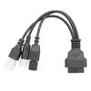 3 IN 1 für Yamaha 3-Pin 4-Pin für Honda 6-Pin auf 16-Pin Motorrad OBD2 Kabeladapter Motorrad OBDII Diagnoseanschlusskabel