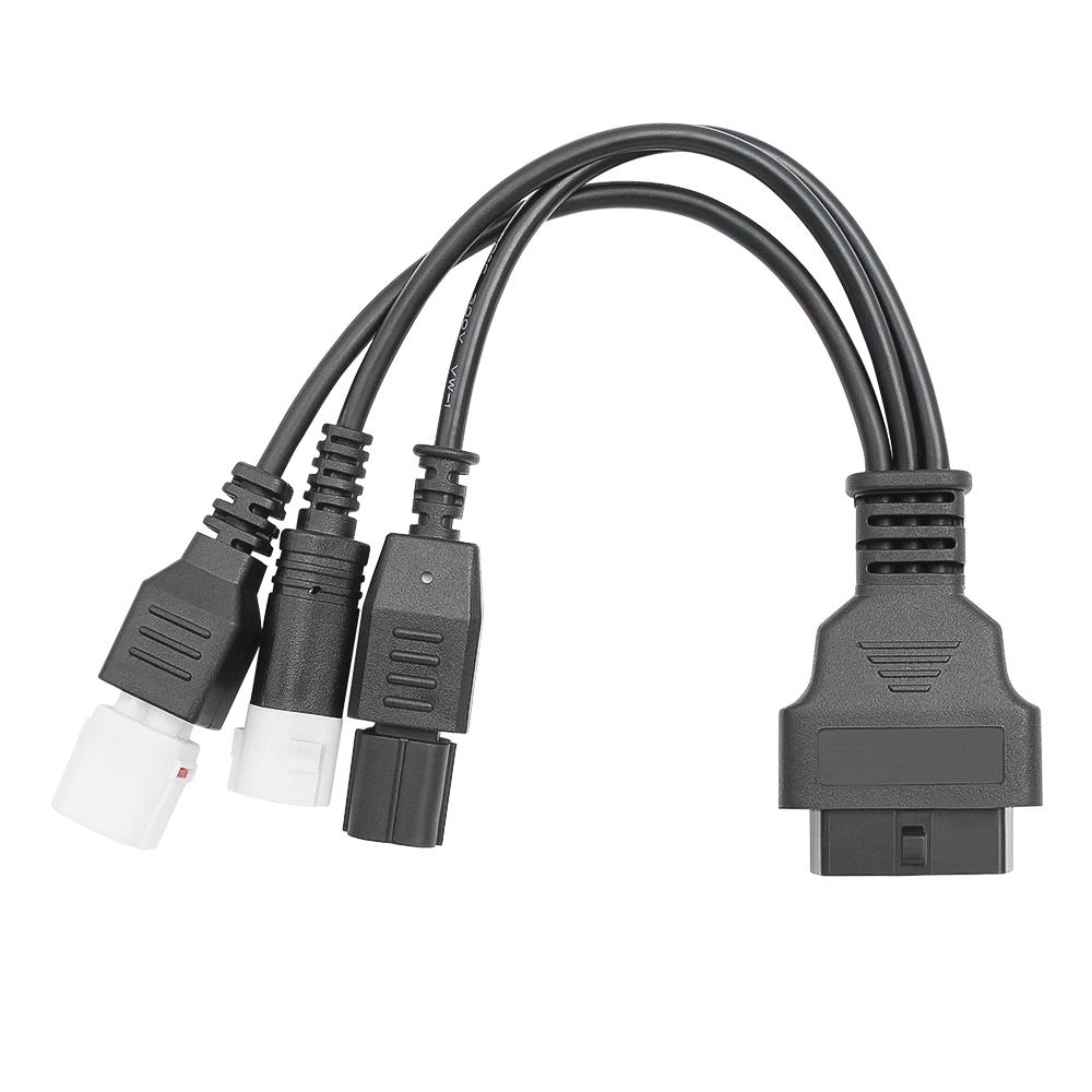 3 IN 1 für Yamaha 3-Pin 4-Pin für Honda 6-Pin auf 16-Pin Motorrad OBD2 Kabeladapter Motorrad OBDII Diagnoseanschlusskabel