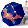 1pc Fantasy Horse Decorative Automatic Open/Close Umbrella, Compact Travel Umbrella, 8-Rib Sturdy Frame - Ideal Gift for Friends Yy251118015