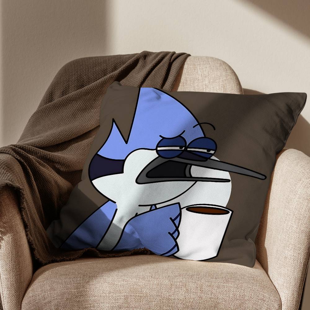 Cuscino Mordecai Regular Show per il tempo libero federa per cuscino divano soggiorno federa per cuscino letto camera da letto decorazione per la casa