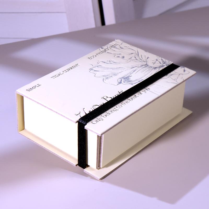 Necklace Storage Box Premium Flip Cover Jewelry Box Book Shaped Organizer Versatile Jewelry Packaging Box For Jewelry Gift