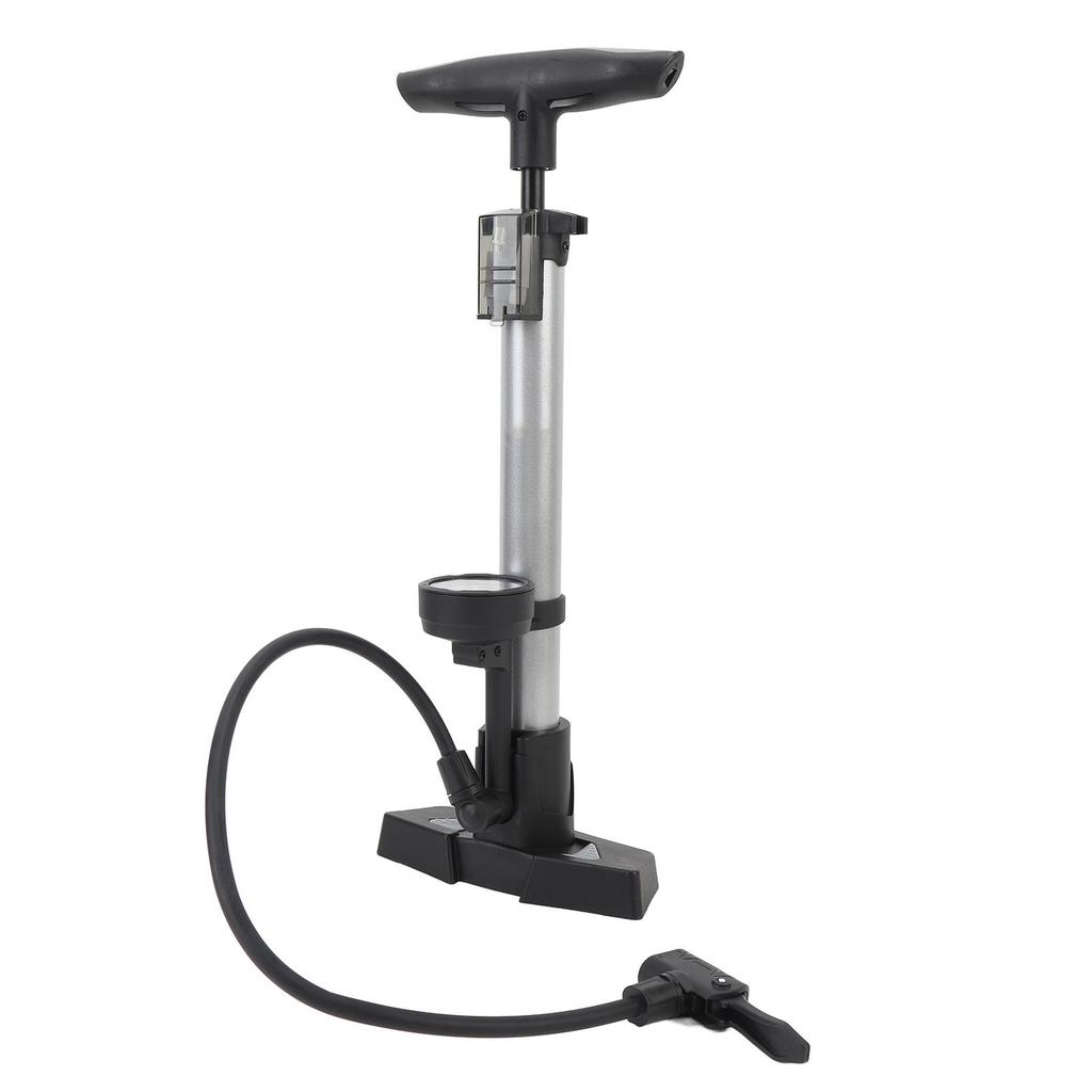 Fahrradreifenpumpe mit Manometer 160 PSI Hochdruck Aluminium Standluftpumpe Inflator für