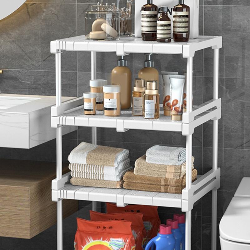 Expandable Wardrobe Organizer Adjustable Storage Shelf for Cabinets and Closets Use Carbon Steel Organization Rack