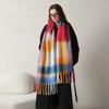 Scarf for Women In Winter, Imitation Cashmere, Checkered Tassel, Scarf, Shawl, Thick and Warm, Scarf