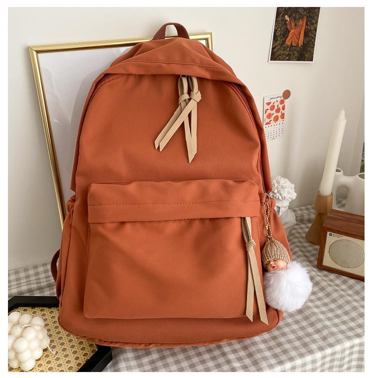 Nylon Student Backpack With Multiple Pockets For Daily Use And Load Reduction