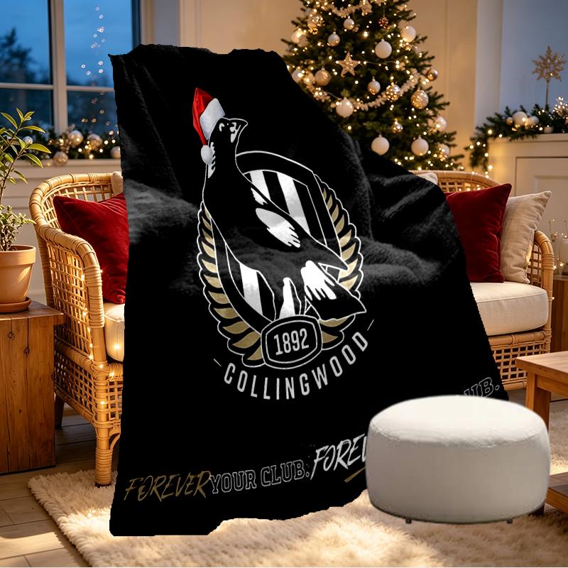 Football Club Print Blanket - Soft & Comfortable, for Bedroom, Travel, Sofa, Home Decoration - Birthday Christmas Gift for Friend