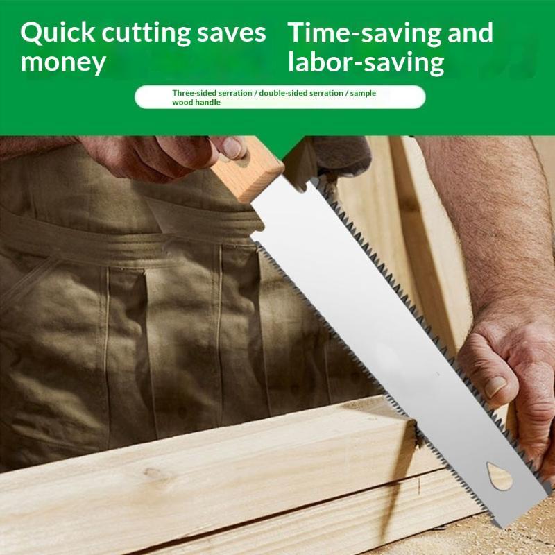 Small Hand Saw Wood Handle Fast Cutting Sharp Blade For Woodwork Diy Home Repair