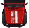 1PC DIY Black USA Flag Car Hood Decal Decor Sticker Waterproof For Jeep Wrangler