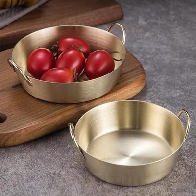 3 Pcs/Ensemble Bol en Acier Inoxydable Bol à Riz Vin Salade Snack Bols à Fruits Vaisselle Assiettes à Sauce Assiette Alimentaire Ustensiles de Cuisine