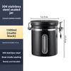 Visible Coffee Bean Storage Container Coffee Powder Sealed Container Storage with One-way Exhaust Coffee Storage Tank Coffee Beans Storage