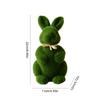 Simulation Moss Foam Easter Bunny Decor Easter Moss Rabbit Figurine Artificial Moss Rabbit Easter Figurine Rabbit Bunny Figurine