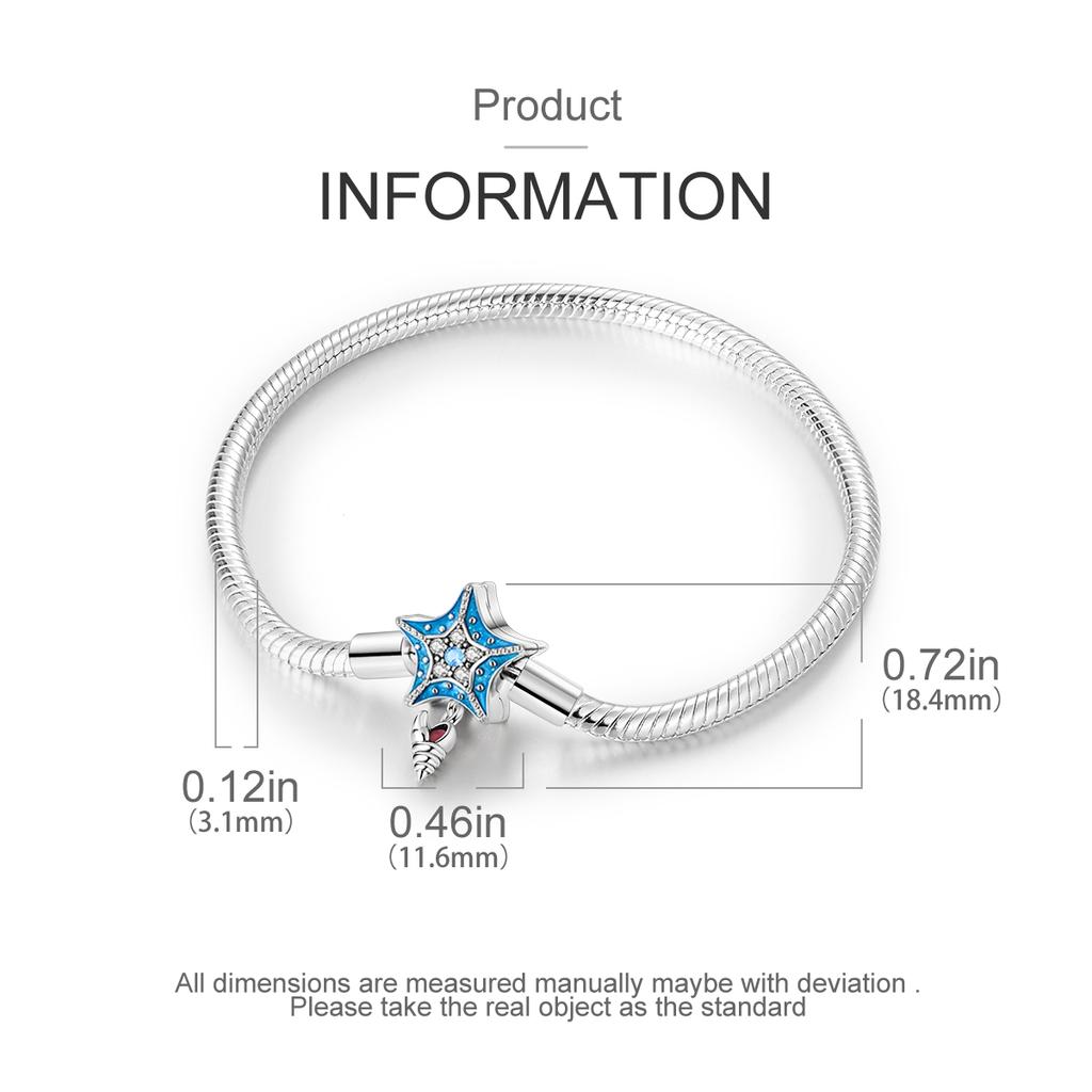 Silver Plated Bracelets 17-20CM Original Butterfly Stainless Steel Pulseras Bracelet Fit DIY Charms Beads Jewelry Gift For Women