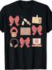 Cute MRI Tech Bow Coquette MRI Technologist Radiology X-Ray T-Shirt Retro Casual Crew Neck Printed T-Shirt