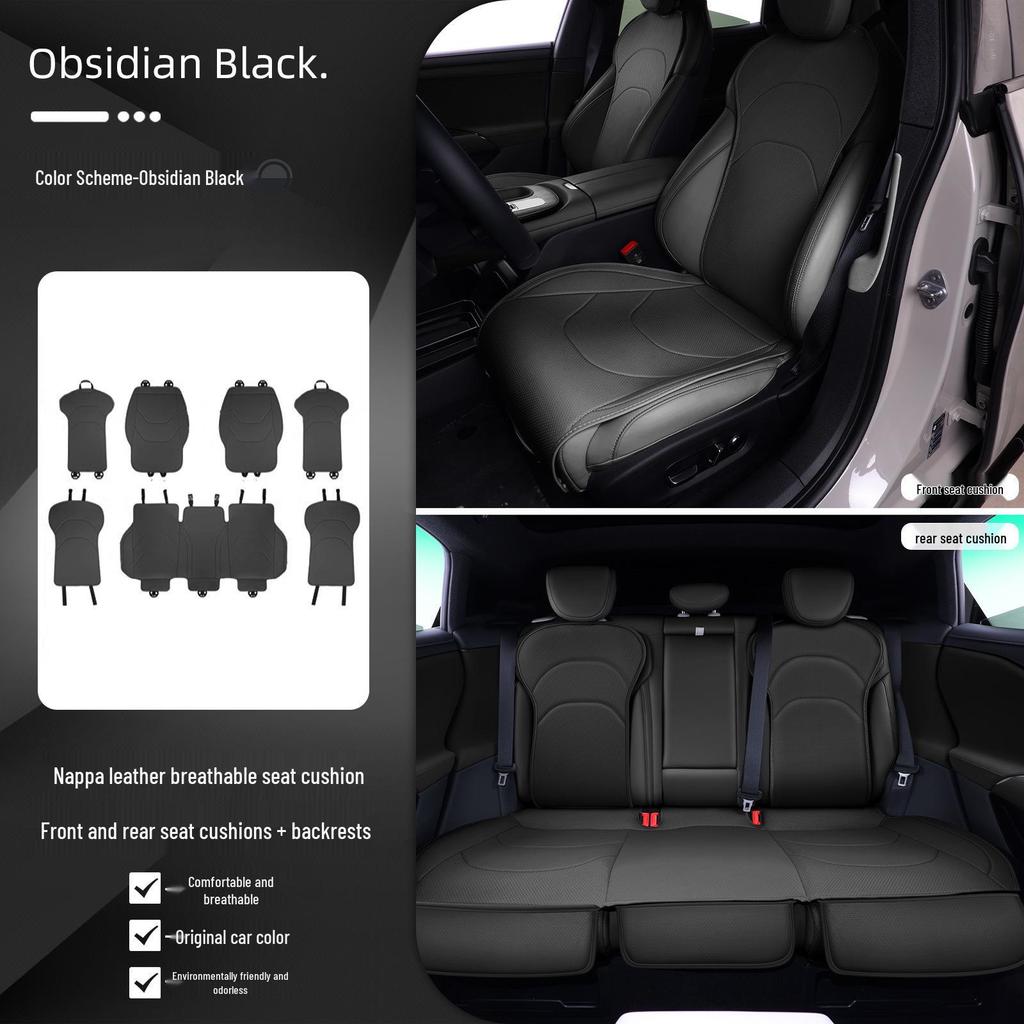 Four Seasons Universal Napa Leather Seat Cover for Xiaomi SU7 - Breathable Protective Cushion Accessory
