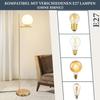 Lampadaire - NETTLIFE - Lampadaire salon or - Métal et verre E27 - Interrupteur au pied - Hauteur 150 cm