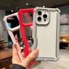 Luxury transparent 2-in-1 sturdy shock resistant protective case for iPhone 16 13 12 14 15 Pro Max Plus wireless charging case