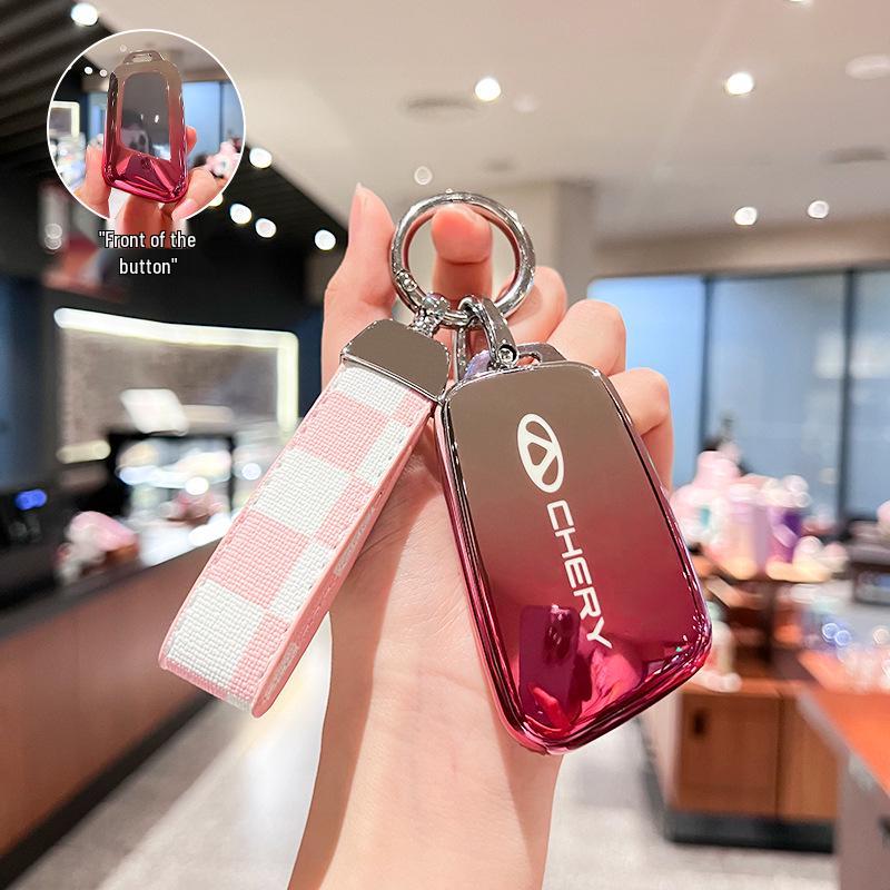 Chery QQ Ice Cream Car Key Case for Tiggo 5x/Arrizo 5 - Fashionable Female/Male Key Shell Bag