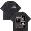 Singer Pablo Alborn Global Tour Kmo  Print Vintage Washed T Shirt Unisex Women Fashion Tshirts Summer Loose Casual T Shirts