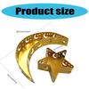 Ramadans Eids Mubarak Decorative Moon and Star Snacks Tray Dessert Tray for Table Decoration and Party Favor