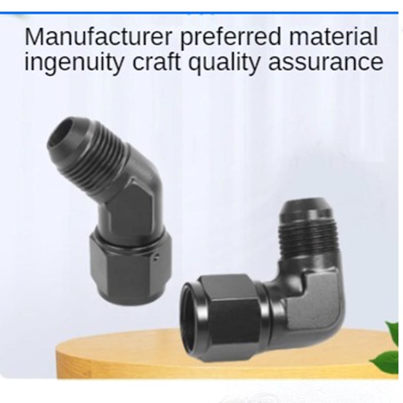 Oil Fuel Fittings Male To Female Thread 90/45 Degree Swivel Coupler AN Adapter Oil Cooler Joint Aluminum Transformation Fittings