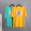 Hirsionsan Kawaii Graphic Printed T Shirts Women Summer Plus Size Harajuku Cotton Tees Oversized Casual Short Sleeves Female Top