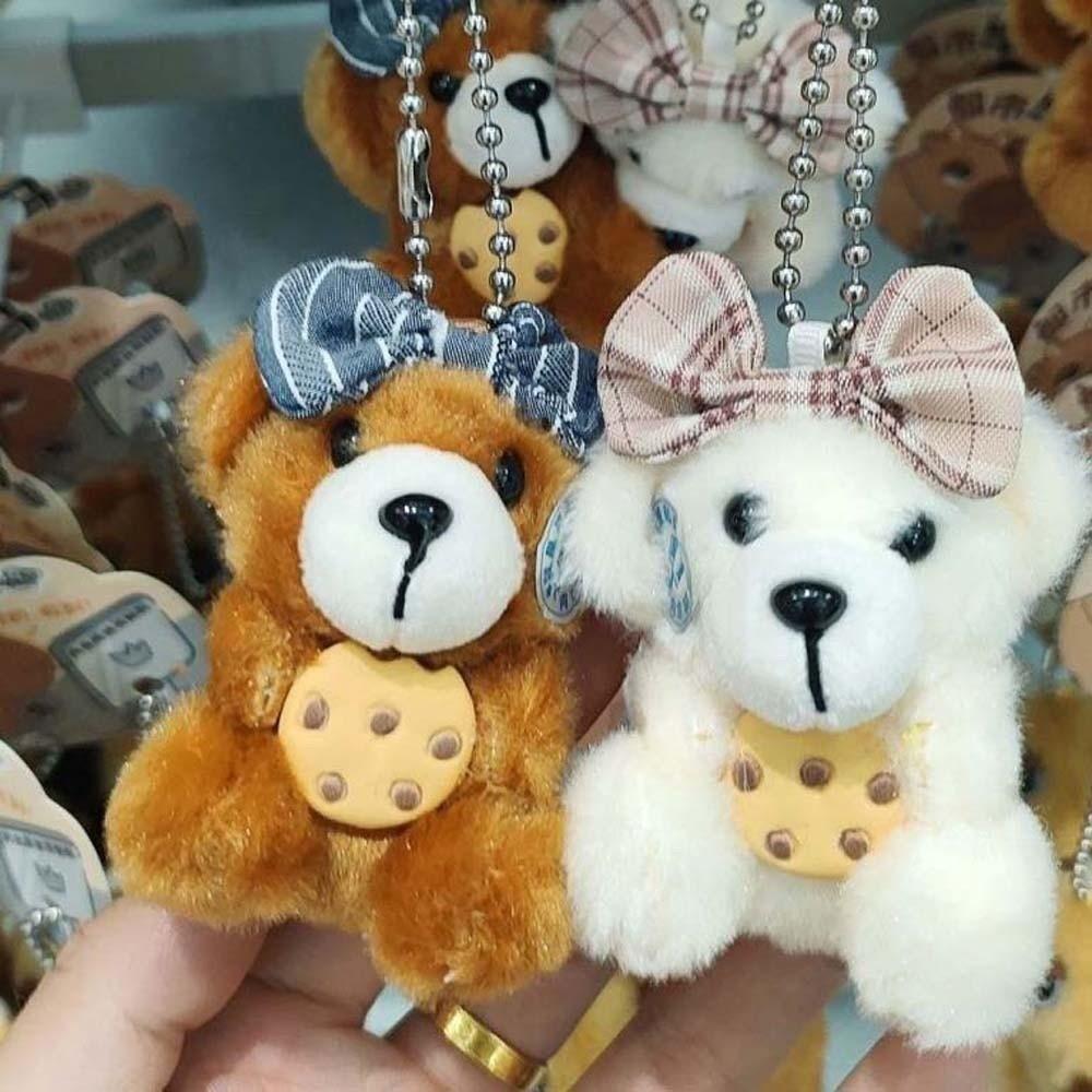 2pcs/set Sheep Plush Animal Key Buckle Magnetic Cartoon Couple Pendants Cat Dog Bag Charm Party