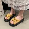 Fairy Wear French Beach Shoes Sandals Fashion Style With Platform Slippers Women'S Summer Skirt