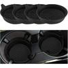 Mandark 4PCS Car Cup Holder Coaster, Silicone Anti-Slip Vehicle Ert Water Bottle Mat, Automotive Interior Ulation Drink Cup Pad Decor Accessories,