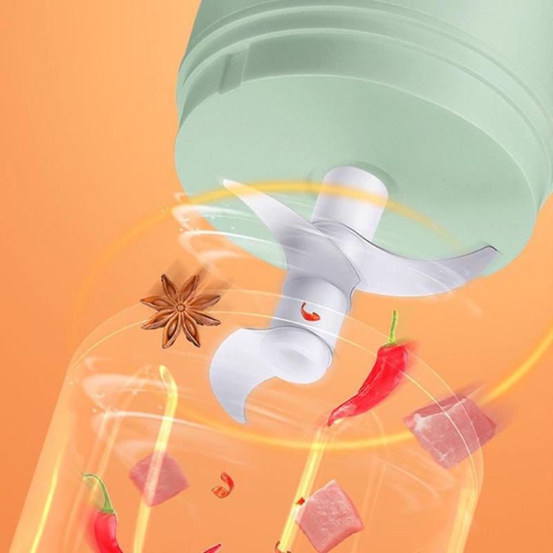 Multifunctional Electric Garlic Chopper 100/250Ml Portable Vegetable Grinder Onion Mixer Mashing Machine For Kitchen