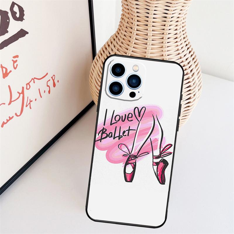 Ballett Tanz Handyhülle Für iPhone 16 Pro Max 15 14 13 11 12 17 Pro Max mini 15 16 Plus 16e 17 Air Cover