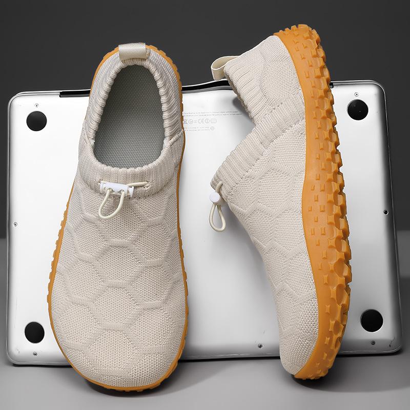 Wide Head Shoes Wide Palm Barefoot Shoes Men's and Women's Couples' Casual Fitness Sports Casual Flying Woven Wide Last Shoes