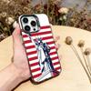 The Culture of the American Flag Phone Case For iPhone 17,16,15,14,13,12,11 Plus,Pro Max,XS,Colorful Silver Black Cover