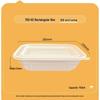 Luyouming 750ml Biodegradable Rectangular Takeaway Boxes