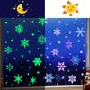 Christmas Glow-in-the-dark Snowflake Car Stickers For Window Display Window Decorations Wall Stickers