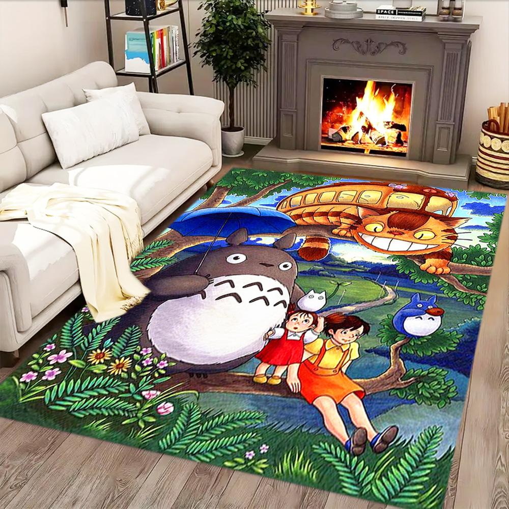 My Neighbor Totoro Fantasy for Living Room Rug, Bedroom, Study Room, Hallway Decoration, Perfect for Home Decoration or Holiday Gifts