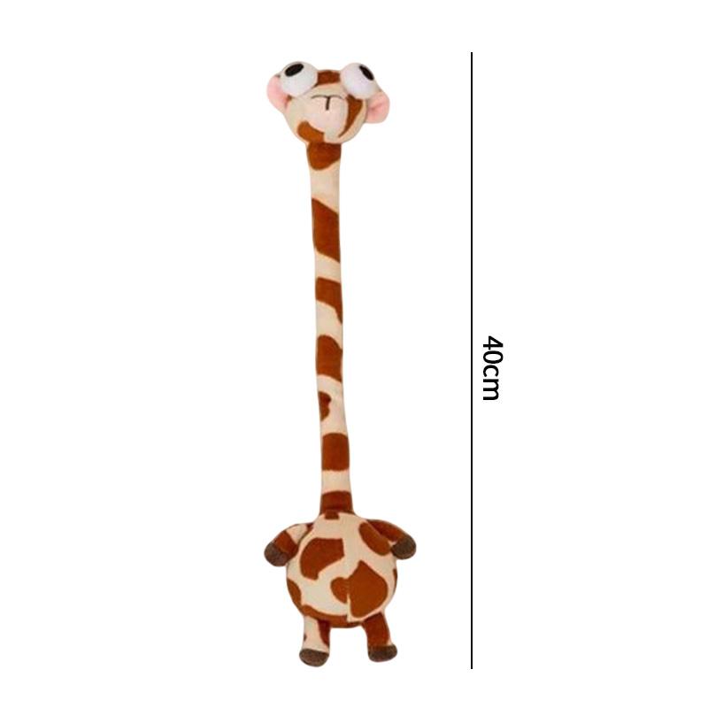 Langer Hals Böser Dackel Schlüsselanhänger Kawaii Chihuahua Giraffe Spielzeug Rucksack Anhänger Schlüsselanhänger Hängender Anhänger Puppe Plüschpuppe Geschenk beige