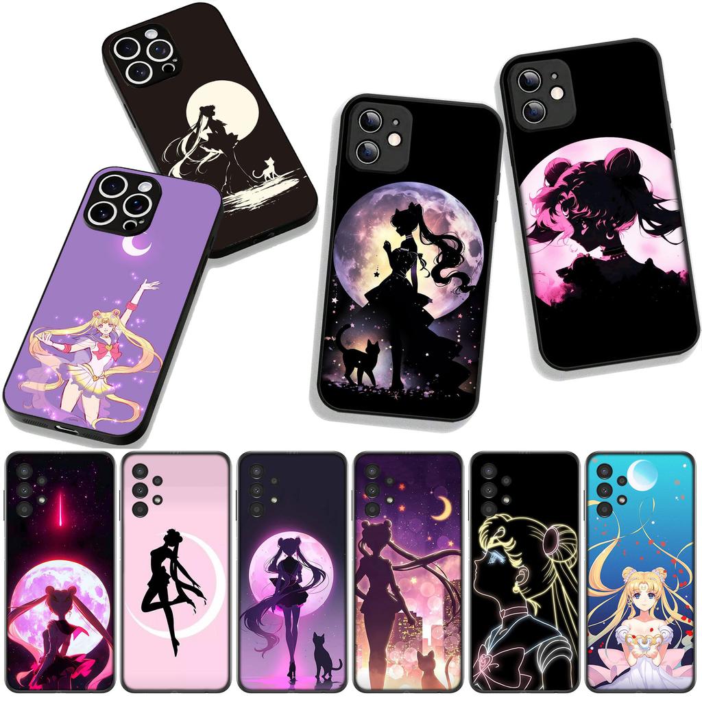 for Samsung Galaxy A36 A17 A26 A07 A35 A54 A53 A13 A33 A34 S8 S9 S20 S21 FE S10 Plus Phone Case Poster S-Sailors Movie Moon