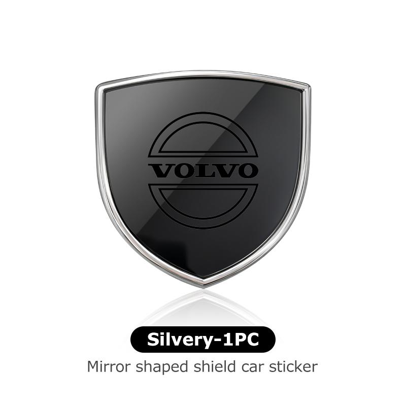 Alloy Mirror Shield Car Sticker Universal Self Adhesive Auto Decal For Volvo XC60 XC90 S60 S80 V60 C70 S40 C30 V90 V60 C40 XC40 JL9