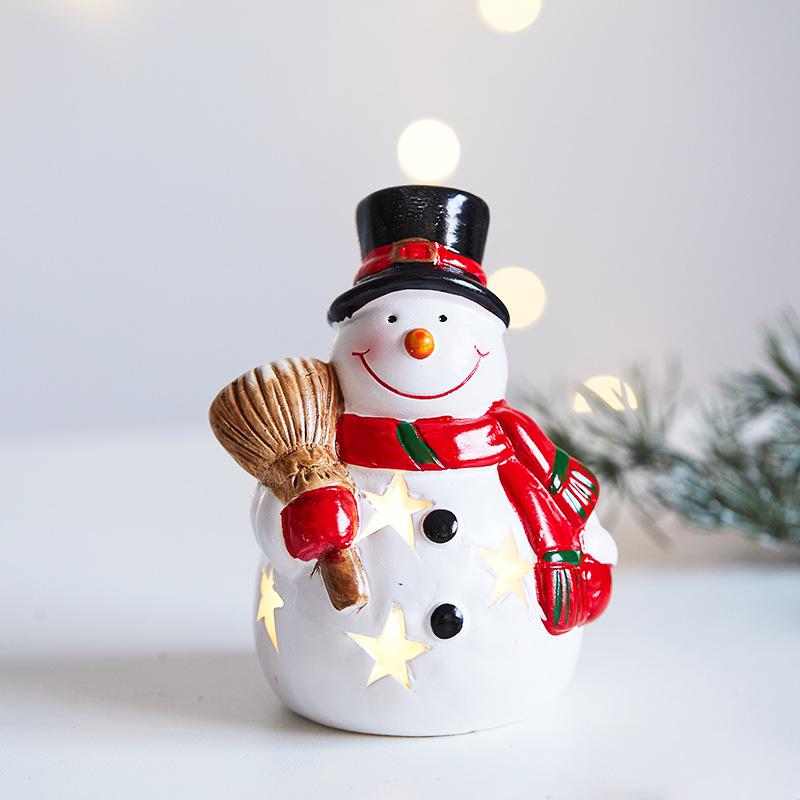 Christmas Ceramic Snowman Ornament – Small Gift Decoration Pendant
