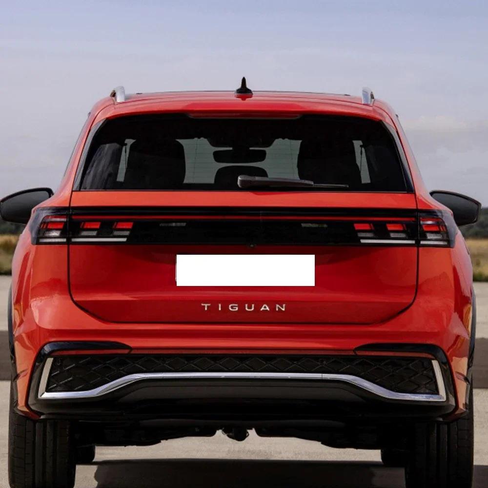 cxjva7 3D ABS Chrome Silver Black Car Sticker Rear Trunk Body Fender TIGUAN Letters Labeling Emblem Badge Logo