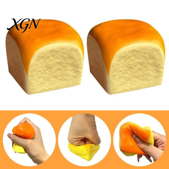 Durable Stress Toy Slow Rebound Hawaiian Bread Squeeze Soft Slow-Rising Decompression Relief Fidget Realistic Gadget for Kids Adults Tactile