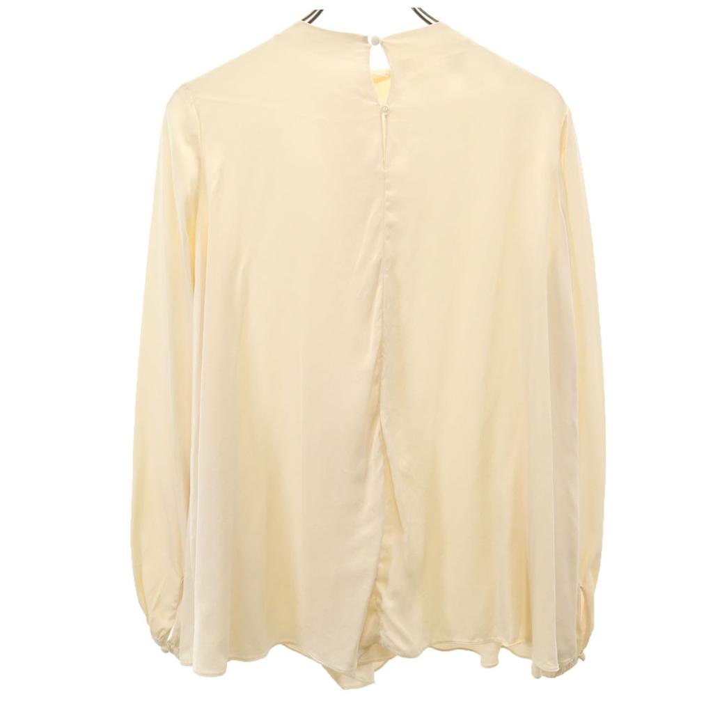 Alexander McQueen Italian Silk Long sleeve pullover blouse 38 beige Women Used